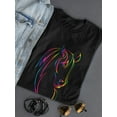 thumbnail image 3 of Horse Head In Neon Colors Tee Women's -Image by Shutterstock, 3 of 4