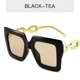 thumbnail image 4 of Gafas De Sol Vintage con montura grande para mujer, lentes rectangulares, protección UV, UV400, para viajes al aire libre, 4 of 4