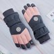 thumbnail image 1 of Guantes de esquí de invierno para hombres y mujeres, para exteriores, cálidos, resistentes al viento, impermeables, con pantalla táctil y acolchados de terciopelo para amantes de la equitación, 1 of 5