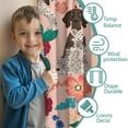 thumbnail image 3 of Blackout Kids Curtains,Dogs with Flowers Childrens Insulated Curtains Set Of 2,Bedroom Essentials,Toddler Room Decor 52x84in(132x213cm), 3 of 4