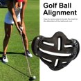 thumbnail image 5 of Plantilla para marcar la línea de la pelota de golf - Alineador para putting - Material ABS de alta calidad - Color aleatorio, 5 of 5