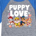 thumbnail image 3 of Paw Patrol - Puppy Luv - Toddler And Youth Raglan Graphic T-Shirt, 3 of 5