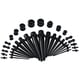 thumbnail image 1 of Kit de 36 dilatadores de oreja acrílicos, dilatadores de oreja, 14G-00G (negro), 1 of 14