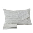 thumbnail image 3 of Great Bay Home Striped Ultra-Soft Microfiber Sheet Set (Full, Stripe - Dark Grey), 3 of 9