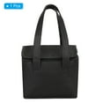 thumbnail image 3 of Unique Bargains Sac d'Épicerie Pliable Isolé Réutilisable 8.3'x5.5'x6.7' pour Livraison de Nourriture avec Fermeture Éclair, Noir, 3 of 6
