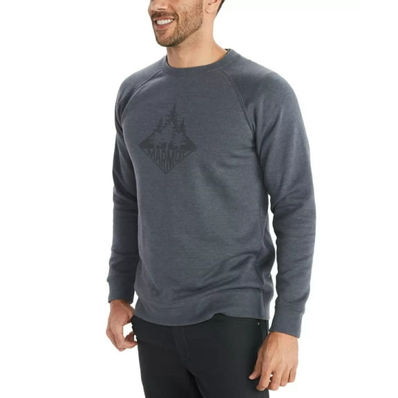 Marmot Men's Forest Graphic Sweatshirt Grey Size S MSRP $45