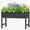 Black, variant on USYOLUR Small HDPE Raised Garden Bed, Weatherproof Outdoor Planter Box with Legs, Raised Planter Beds for Garden, Patio, Deck, Balcony (Black)