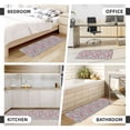 thumbnail image 6 of Bingfone 2 Pcs Kitchen Rugs and Mats,Cushioned Anti-Fatigue Floor Mat,PVC Non-Slip Kitchen Rug Set for Kitchen,Laundry Room,Sink 17"x47"+17"x29" - Flower Leaves, 6 of 6