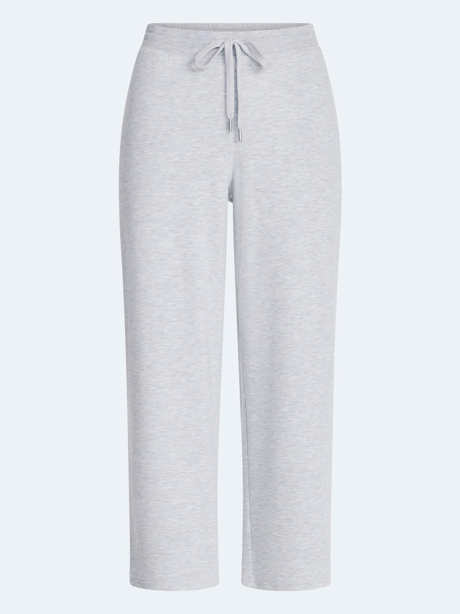 Joyspun Women's French Terry Knit Sleep Capri Pants, 25” Inseam, Sizes XS-3X