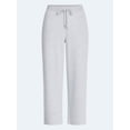 thumbnail image 6 of Joyspun Women's French Terry Knit Sleep Capri Pants, 25” Inseam, Sizes XS-3X, 6 of 6