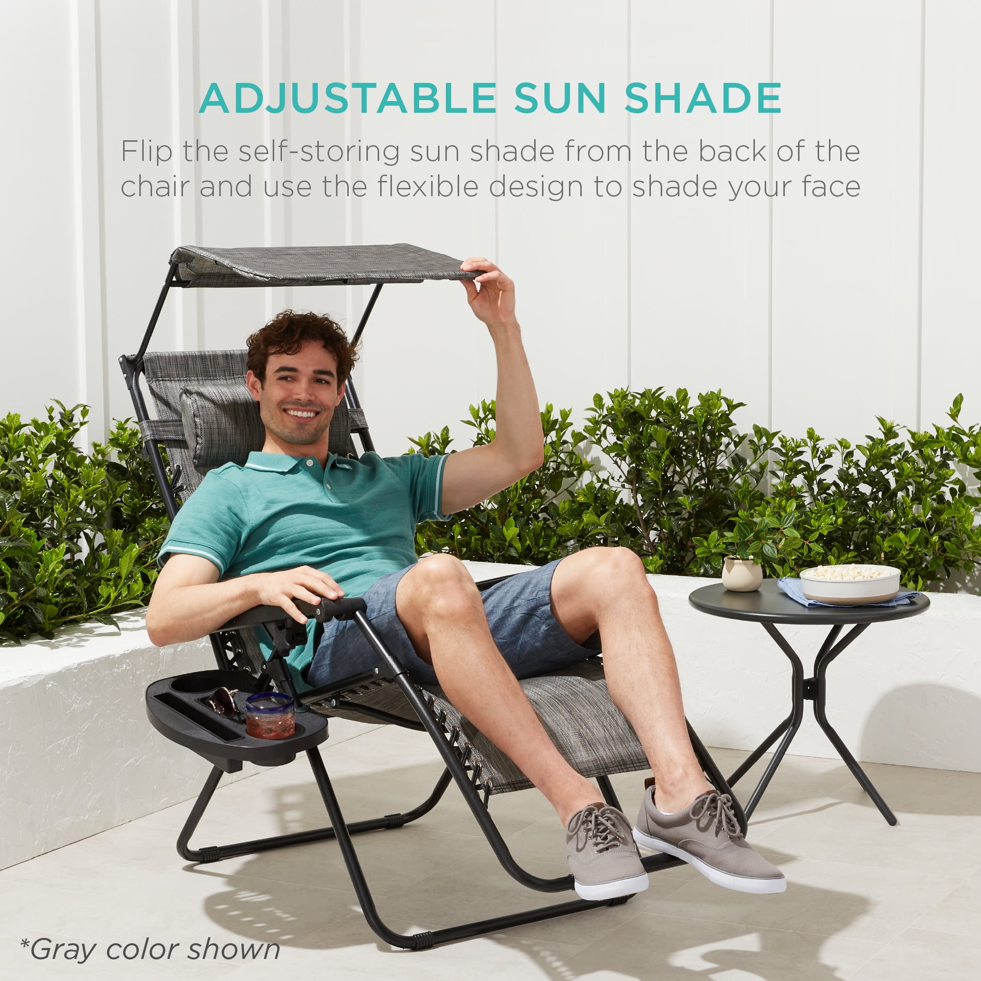 Best choice zero gravity chair with canopy discount