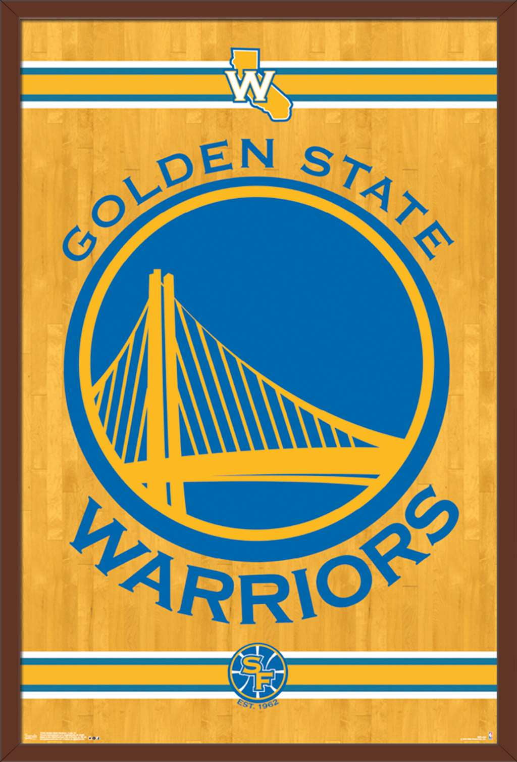 Nba Golden State Warriors Logo Poster Walmart Com Walmart Com