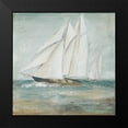 thumbnail image 2 of Pinto, Patricia 20x20 Black Modern Framed Museum Art Print Titled - Cape Cod Sailboat I, 2 of 5