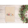 thumbnail image 3 of Linum Home Christmas Skating Party Embroidered Beige Turkish Cotton Hand Towel, 3 of 3