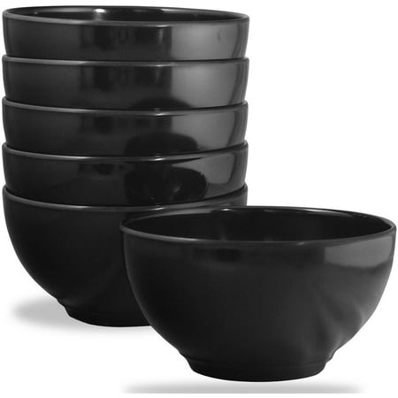 

Melamine Bowl Set of 6 Black