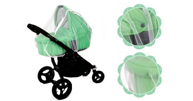 New White Mosquito Bugs Net Mesh Cover for Baby Child Bassinets Urbini Strollers 