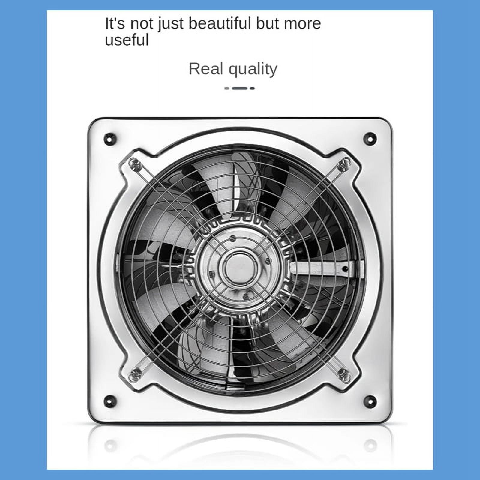 7Inch Booster Fan Extractor Exhaust Fan Ventilation Pipe Fan for Bathroom Toilet Kitchen Wall Window Stai