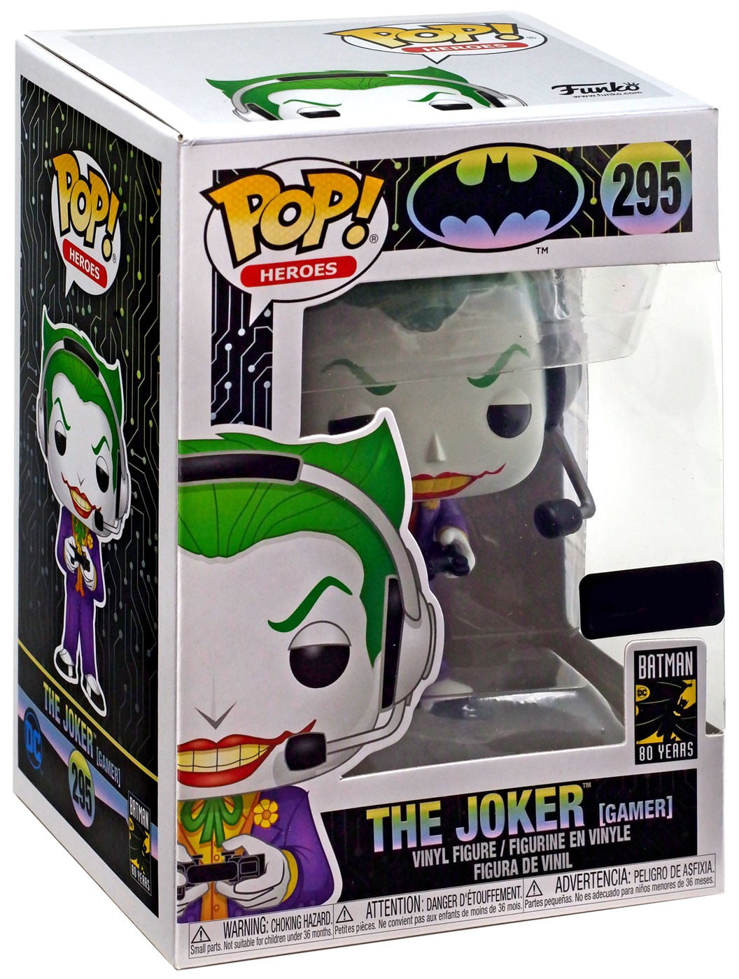 Funko DC POP! Heroes The Joker Vinyl Figure [Gamer] - Walmart.com ...