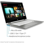 Flagship HP Chromebook x360 14 2 in 1 Laptop I 14 HD Touchscreen Display I Intel Quad-Core Pentium Silver N5000 I 4GB DDR4 128GB eMMC 128G SD Card I WIFI USB-C B&O Play Webcam Chrome OS