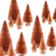 thumbnail image 2 of Árboles de Navidad Yoyauz, 16 miniárboles de Navidad artificiales, pinos en miniatura, 4 tamaños, árboles de sisal con base de madera, árboles de cepillo para botellas, árbol de Navidad de mesa para, 2 of 5