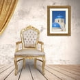 thumbnail image 3 of Young, Bill 17x24 Gold Ornate Wood Framed with Double Matting Museum Art Print Titled - Greece,Thira, Oia Blue Greek Orthodox church, 3 of 4