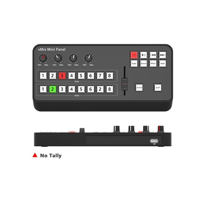 Video Vmix Mini Switcher BDM Control Panel MIDI2.0 Video Recording Switchboard for OBS TV Broadcasts ,enhances work efficiency