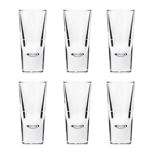 Juego De 6 Tequileros Borgonovo Vidrio 150 Ml Rocky