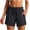 *Black, variant on VBVC Women's Drawstring Hiking Shorts,Lightweight Quick Dry Athletic Shorts For Women,Ladies Summer Curved Hem Workout Shorts with Pockets,Black,S-2XL