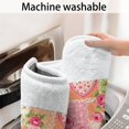 thumbnail image 5 of Pioneer Flower Floral Print Pattern Bathroom Rugs Mat, Non Slip Microfiber Bathroom Rug with Rubber Backing, Soft Mats for Bathroom Floor Tub Shower, 17"x47", 5 of 5