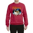 thumbnail image 2 of Wild Bobby, Cute Pug Life Living, Animal Lover, Unisex Crewneck Graphic Sweatshirt, Vintage Heather Red, Medium, 2 of 4