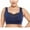 Blue, variant on Viikei Bras for Women Sports Bras Wirefree Fashion Plus Size Elastic Comfort Lace Vest Lingerie