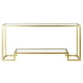 thumbnail image 4 of Evelyn&Zoe Athena 64" Wide Rectangular Console Table, Gold, 4 of 5