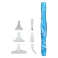 thumbnail image 2 of Pluma perforadora de punta de diamantes de imitación para decoración de uñas, 6 cabezales de bolígrafo de repuesto, accesorios de pintura para arte con diamantes DIY, azul oscuro, 2 of 8
