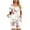 White, variant on Aloohaidyvio Black and Friday ,2PC Womens Shorts Sleeve Two-piece Comfortable Home Pajamas Set Sports Set
