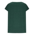 thumbnail image 3 of aidice T Shirts for Women Summer Round Neck Short Sleeve Basic Tops Loose Comfy Casual Shirts with Pockets, 3 of 6