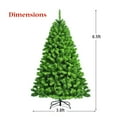 thumbnail image 4 of Costway 6.5FT Pre-Lit Hinged Christmas Tree Green Flocked w/ 924 Tips & 370 LED Lights, 4 of 10