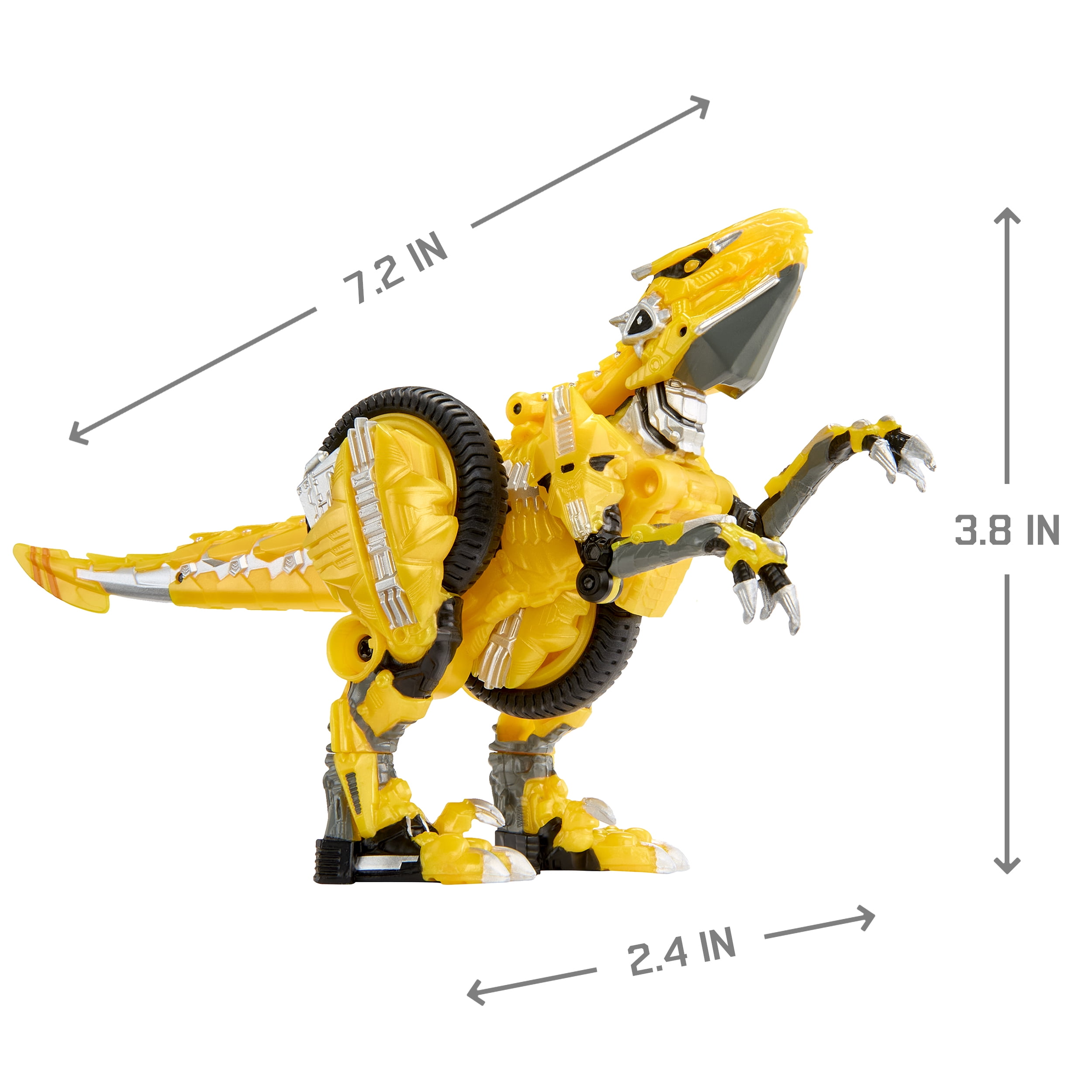 Armorsaurs Evolver Blaze Transforming 2-in-1 Raptor to Vehicle Toy, Ages 6+