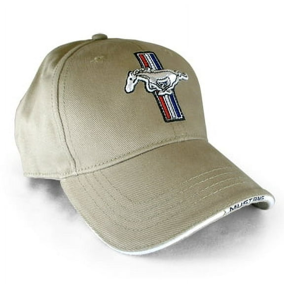 Ford Mustang Logo Beige Baseball Hat