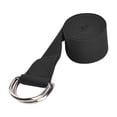 thumbnail image 4 of Cinturón de Yoga, banda de estiramiento físico, hebilla de anillo D, entrenamiento de fuerza, correa de estiramiento de Yoga antideslizante, cinturón Negro, 4 of 8