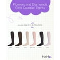 thumbnail image 2 of MeMoi Flowers and Diamonds Girls Opaque Tights - Girls - Female, 6-8, Ivory, 2 of 7