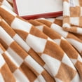 thumbnail image 6 of Throw Blanket Khaki Checkerboard Blanket,Single Layer Fleece Sofa Throw,Office Nap Blanket,Lightweight Washable Home Decor Gift Holiday Gifts, 6 of 6
