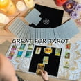 thumbnail image 5 of Tarot Tablecloth Tarot Card Bags Pouches Square Cloth Black Pentagram Star Velvet Packing Kit Jewelry Bag Tarot Storage Bag with Drawstring for Dice Crystals Divination, 5 of 7
