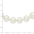 thumbnail image 5 of Sterling Silver 14-15mm White Shell Bead Necklace, 5 of 5