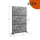 thumbnail image 3 of QinaQin Pantalla de privacidad metálica de 72 x 47 pulgadas para exterior, panel decorativo independiente para patio, balcón, jardín o césped, 3 of 7