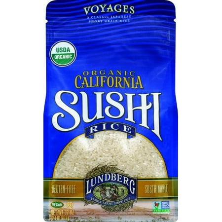 Low Fat Organic Brown Rice - Lundberg Organic California Sushi Short White Rice, 32 Ounce