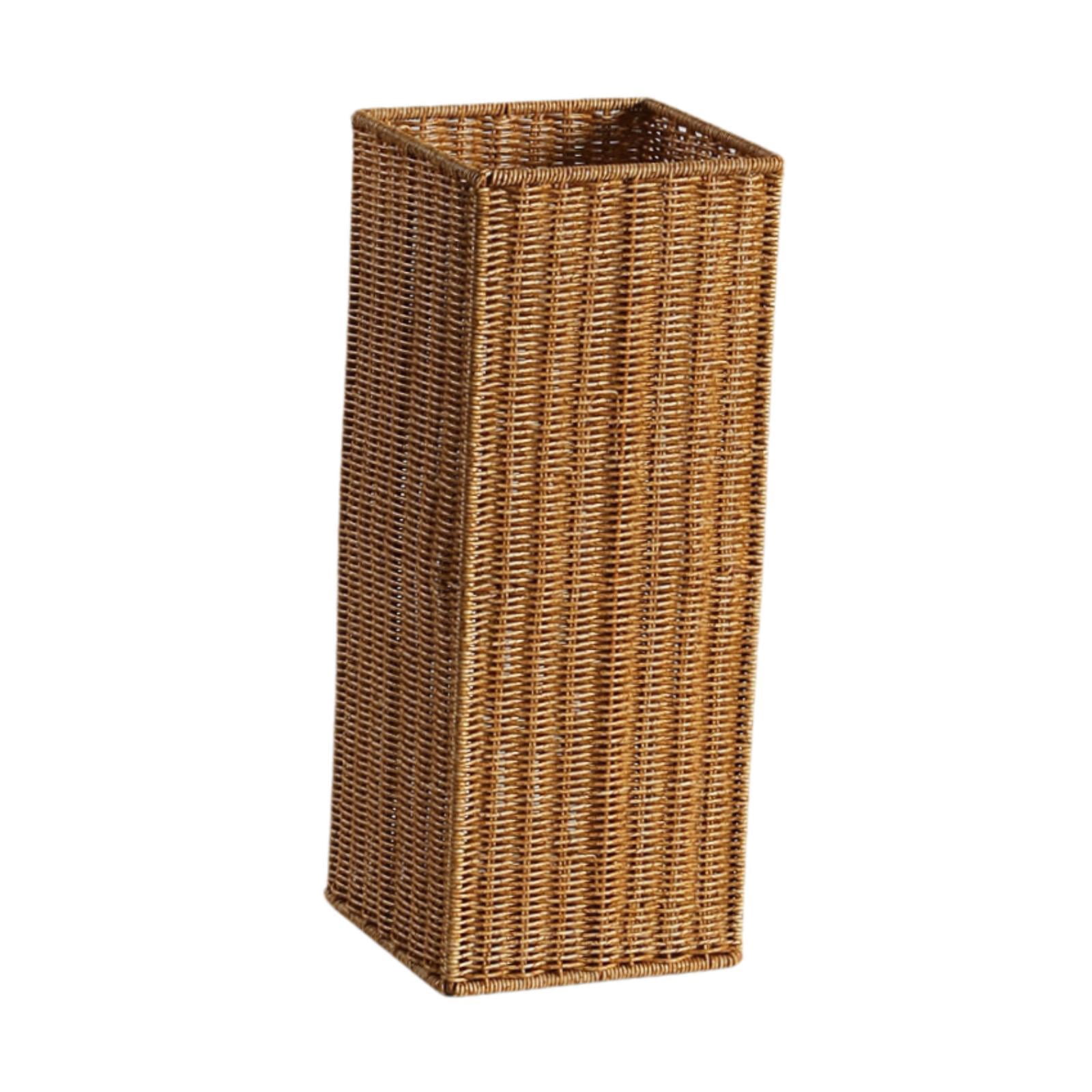 Fiocias Artificial Rattan Umbrella Stand Umbrella Holder Rustic Versatile Novelty Sturdy 49 cmx20 cmx20 cm
