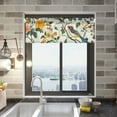 thumbnail image 2 of Yayeee Window Valance for Kitchen Farmhouse Rod Pocket Green Floral Pattern Short Curtain for Living Room, 2 of 6