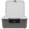 thumbnail image 3 of Lockable Storage Bin Outdoor Lock Box With Combination Lock Plastic Storage Container Organizer For Home Office School Travel Business, 3 of 5