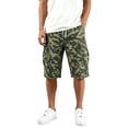 thumbnail image 3 of Resicozy Camo Cargo Shorts for Men Drawstring Elastic Waist Cargo Bottoms Relaxed Fit Knee Length Casual Outdoor Pant with Pockets Mint Green 4XL, 3 of 8