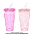 thumbnail image 1 of Vaso Mainstays de Vidrio con Tapa y Popote para Bebidas Frías de 620 ml., 1 of 6